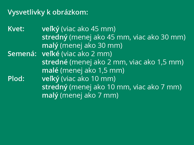 Vysvětlivky k popiskům